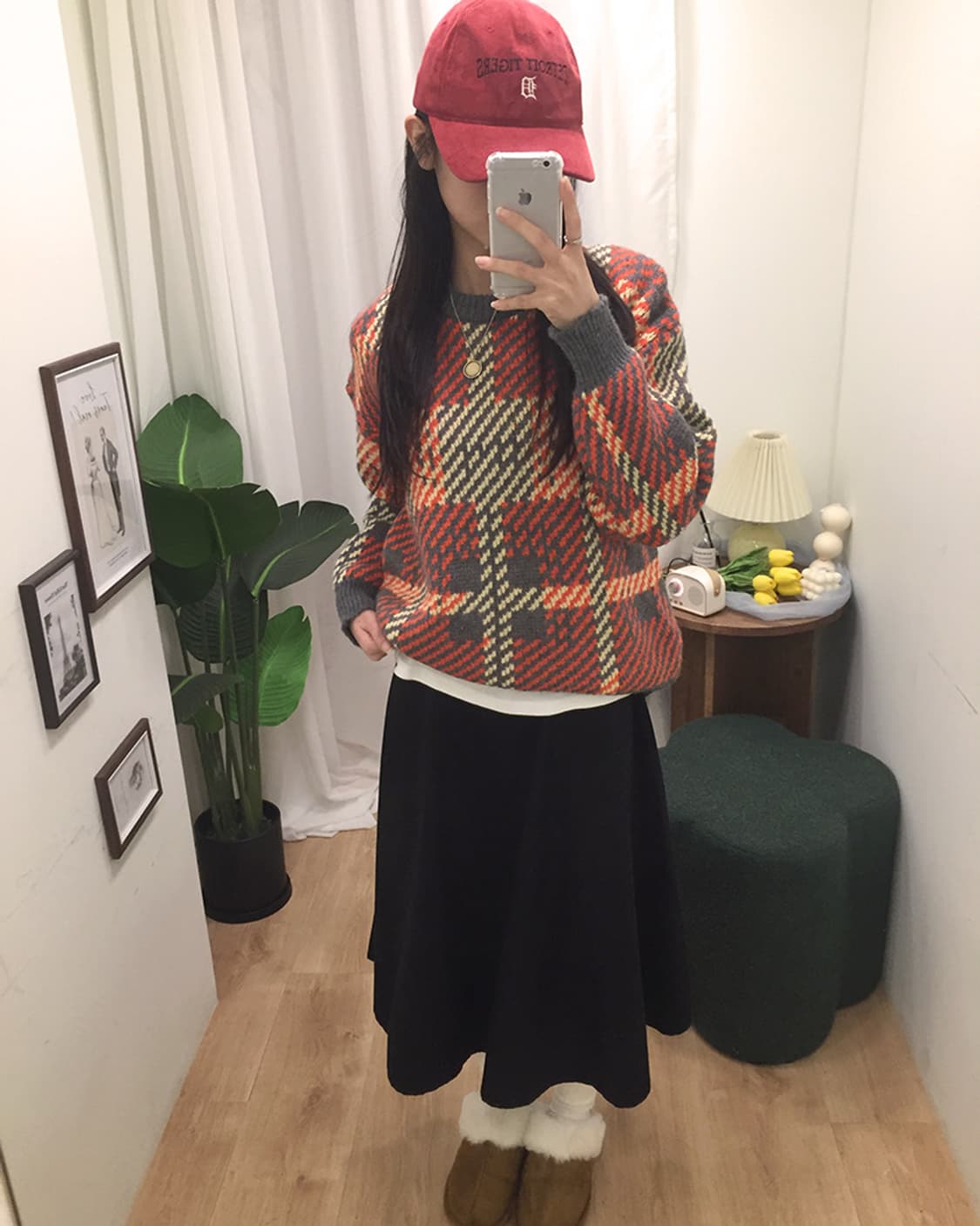 여성 라코스테 라운드 니트 100 상품이미지3