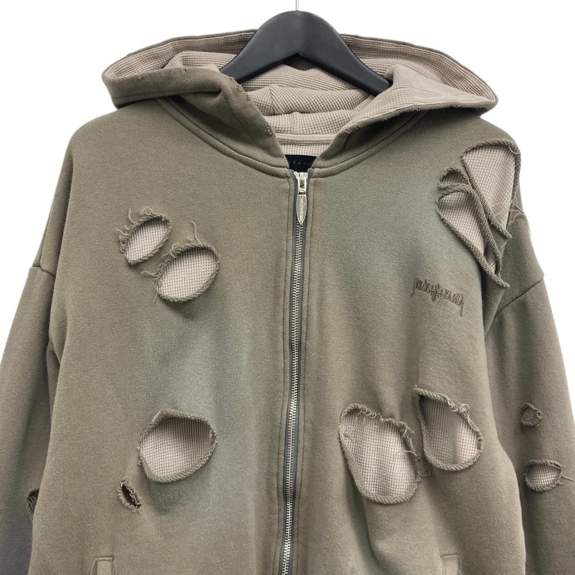 JUN／NAKAYAMA THERMAL LAYERED ZIP HOODIE  상품이미지3