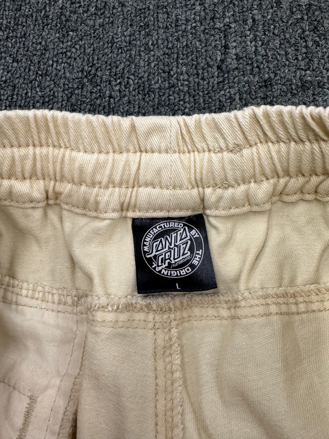 L)산타크루즈 빈티지 크림 코튼 카고 조거 팬츠 상품이미지5