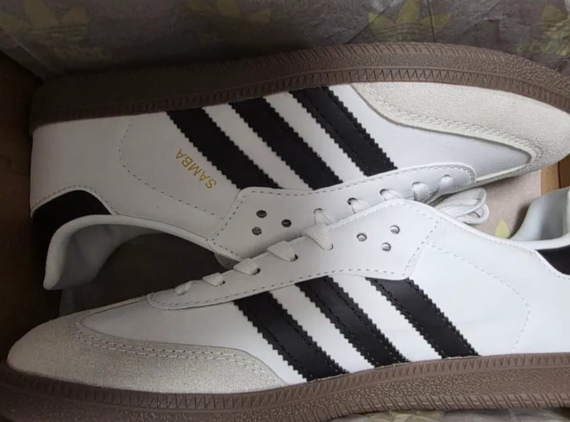 아디다스 삼바 OG 화이트 블랙 스니커즈 상품이미지1
