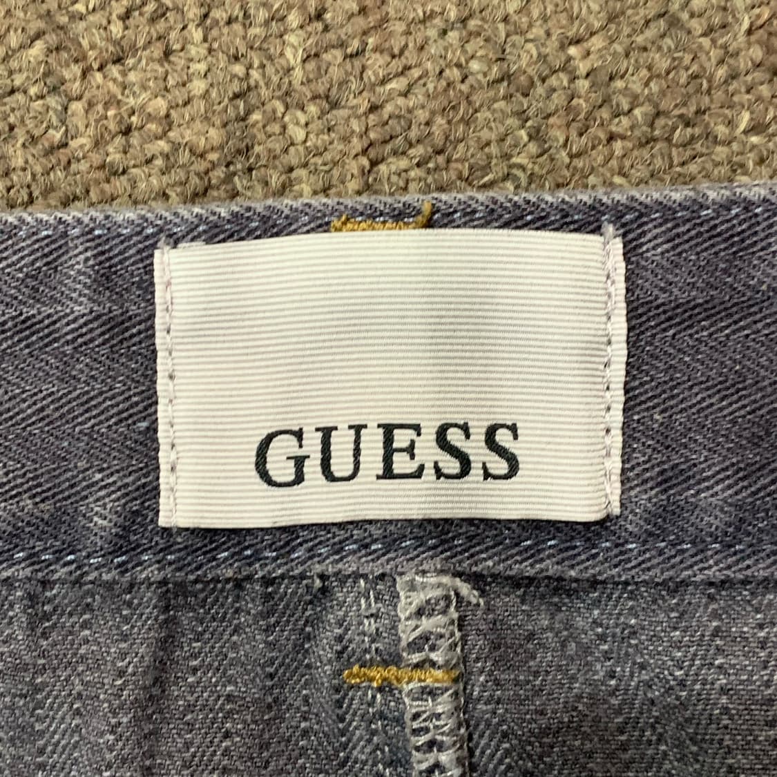 [33] 게스 와이드핏 더블니 카펜터 데님팬츠 상품이미지5