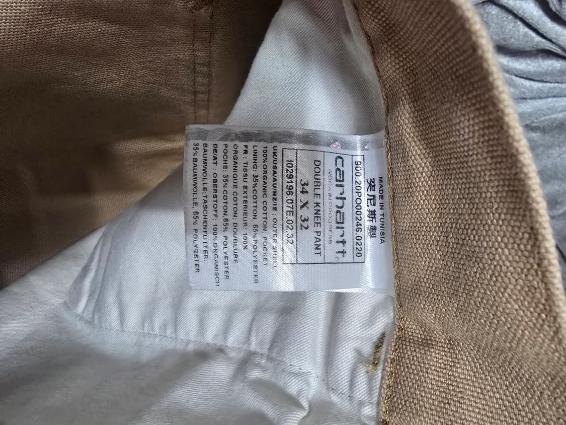 칼하트 더블니 WIP 워크 팬츠 34(35~36) 상품이미지6