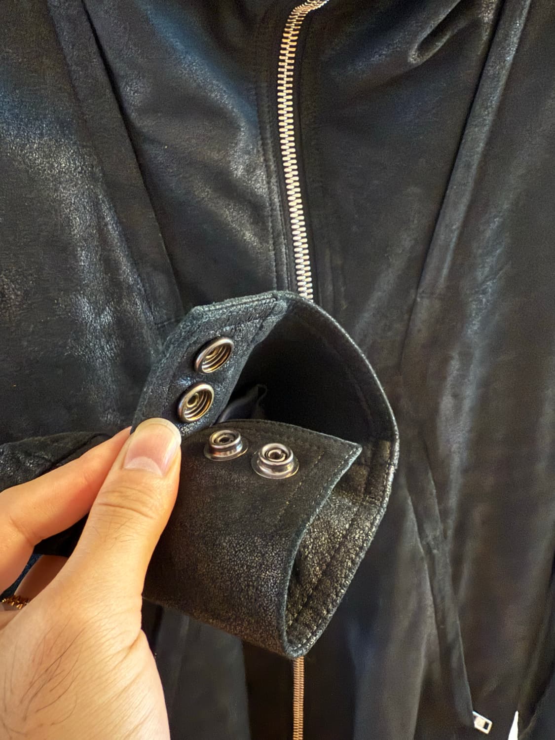 램 레더 하이 넥 자켓 상품이미지2