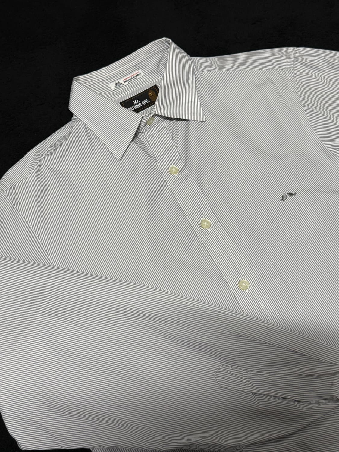 BAPE 미스터 베이프 스트라이프 클래식 셔츠 상품이미지1