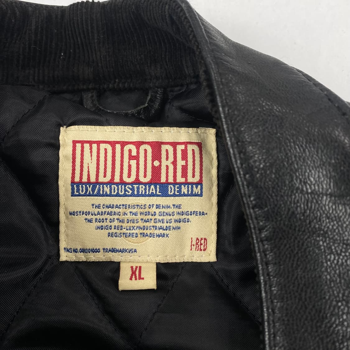 빈티지 인디고 레드 소가죽 레더 자켓 (105) 상품이미지9