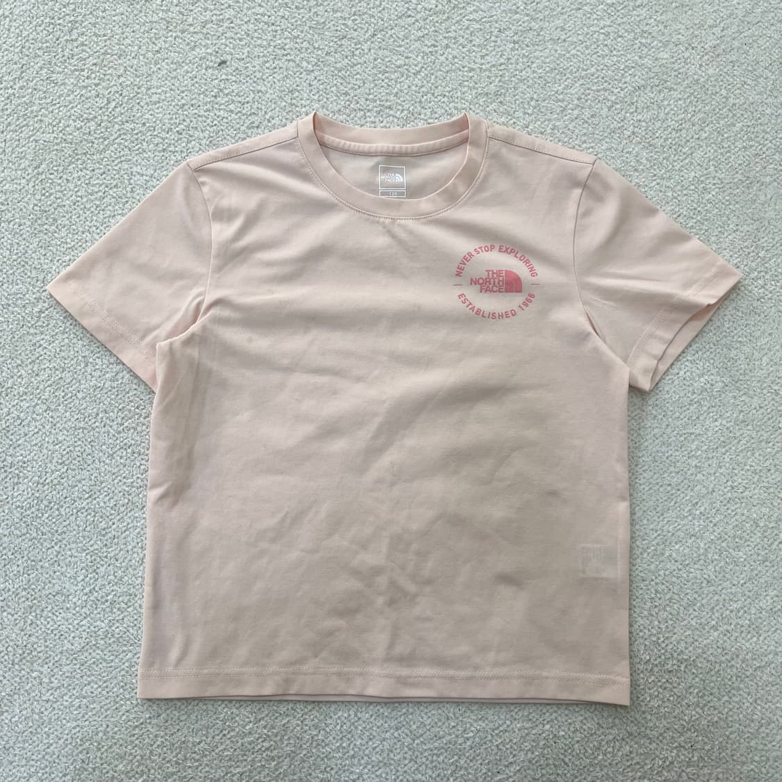 120 노스페이스 키즈 반팔 티셔츠 0317M 상품이미지1