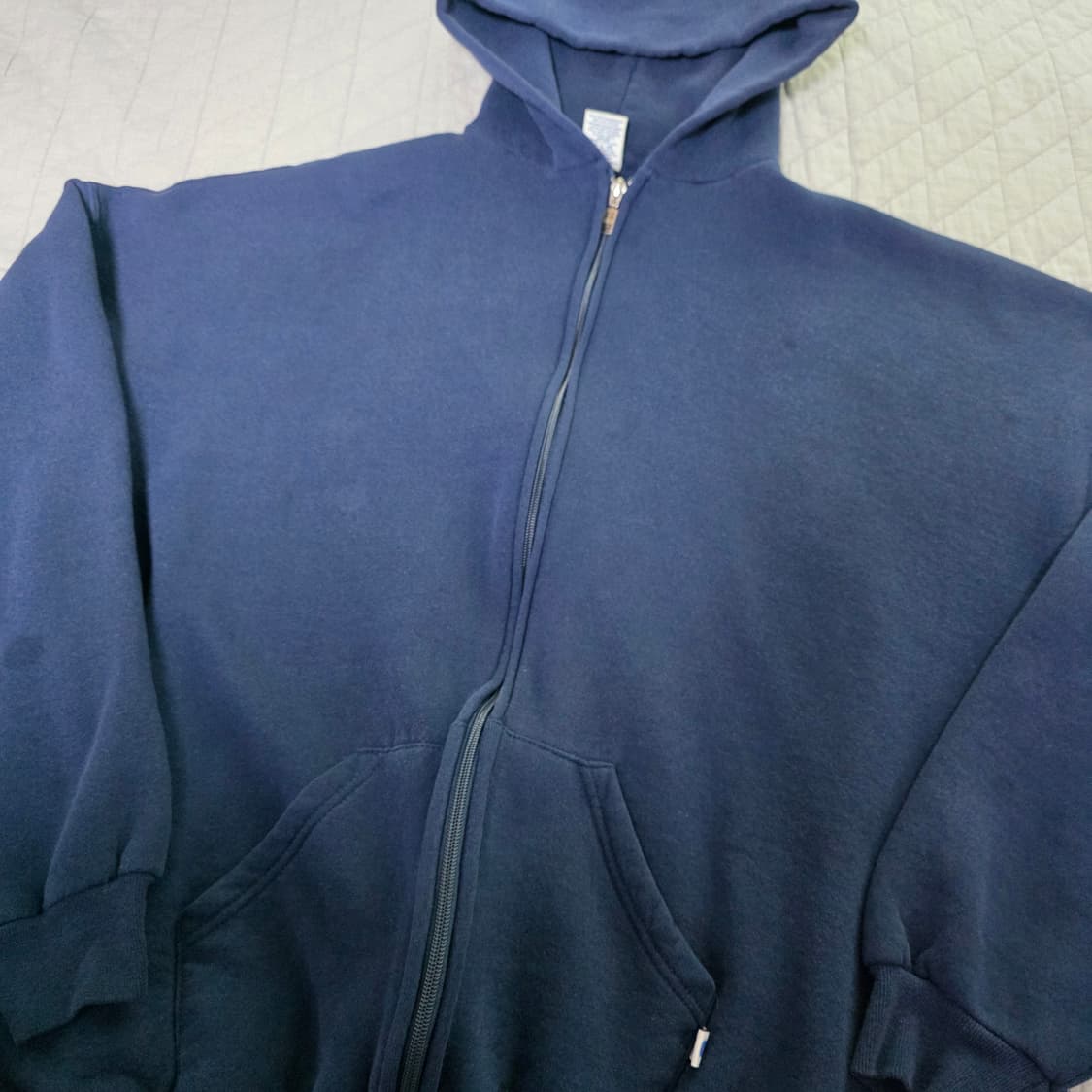 [XXL] 90s 빈티지 러셀 애슬레틱 후드집업 네이비 쿨컨디션 상품이미지2