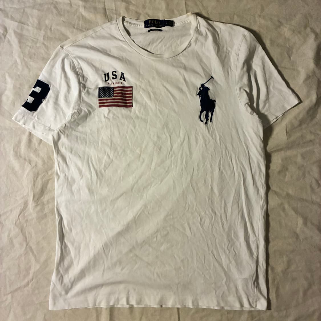폴로 빅포니 USA 성조기 반팔 L 상품이미지1
