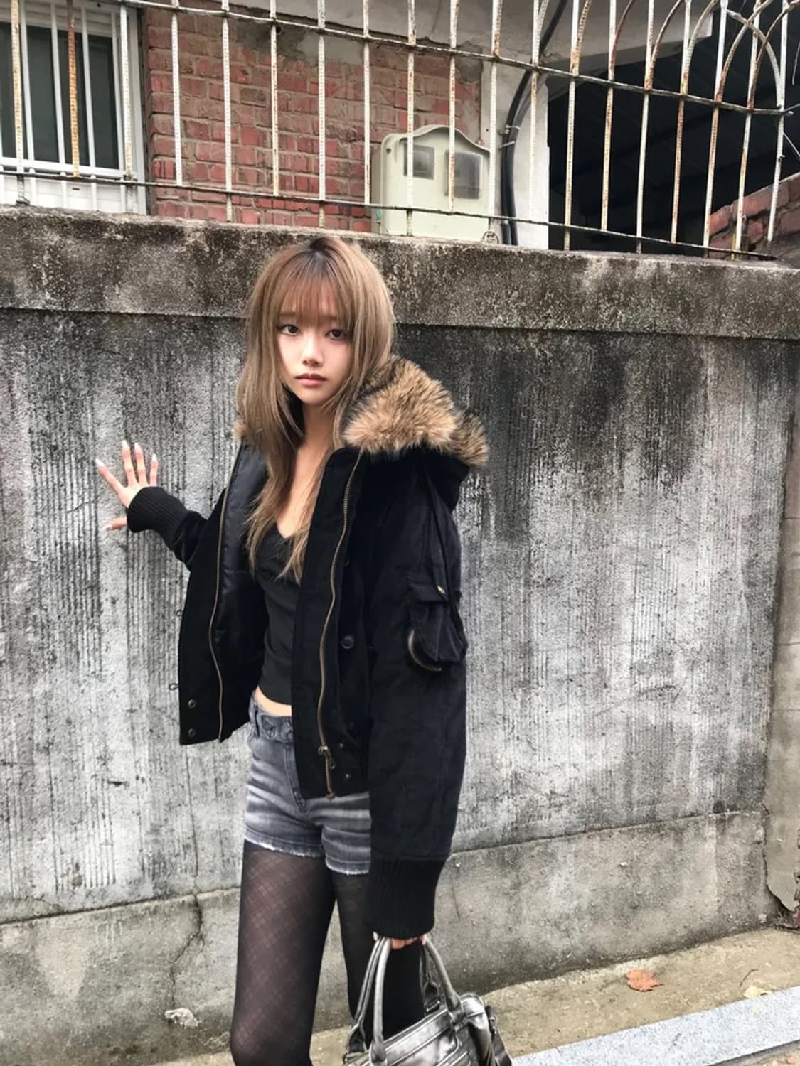 쿄이 나나 벨벳 빈티지 점퍼 상품이미지2