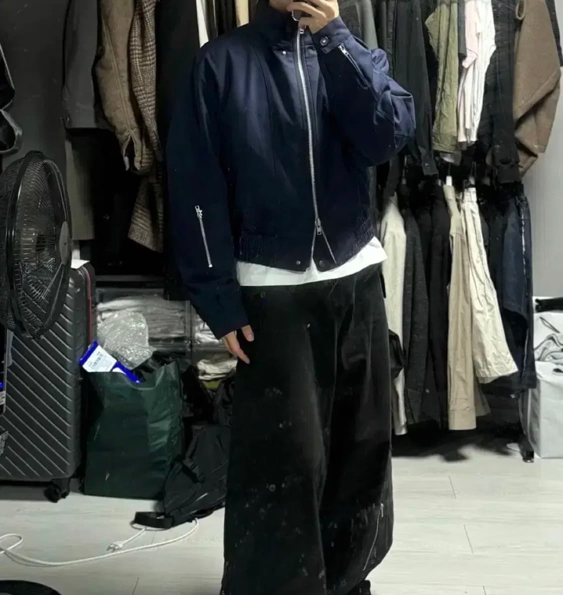 [2] 알렌느 샘플 체크 봄버 자켓 판매합니다. 상품이미지4