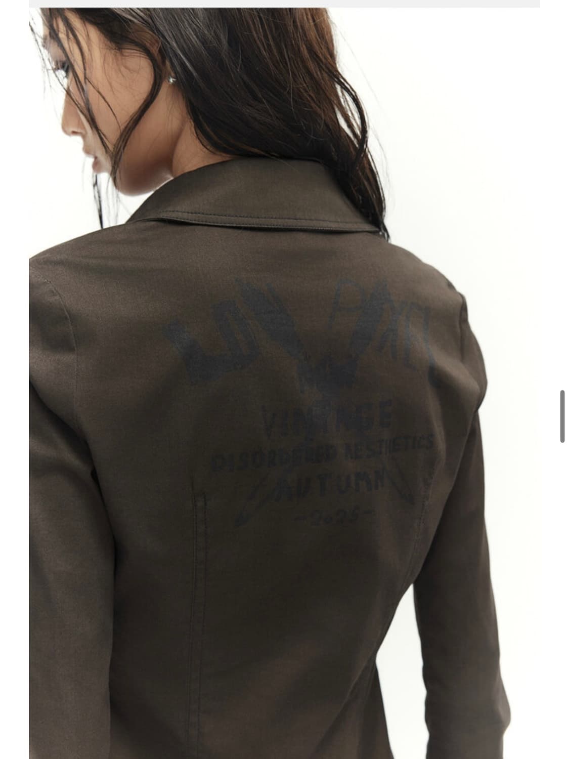 샵 코르 Low Pixel 브라운 백 프린트 슬림핏 셔츠 상품이미지4