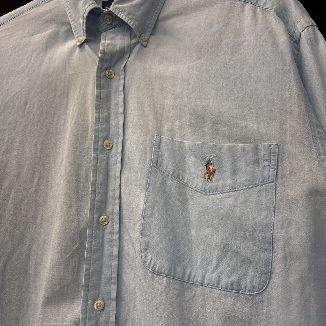 90s 폴로 랄프로렌 Big Shirt 라인  샴브레이 셔츠 N1009 상품이미지5