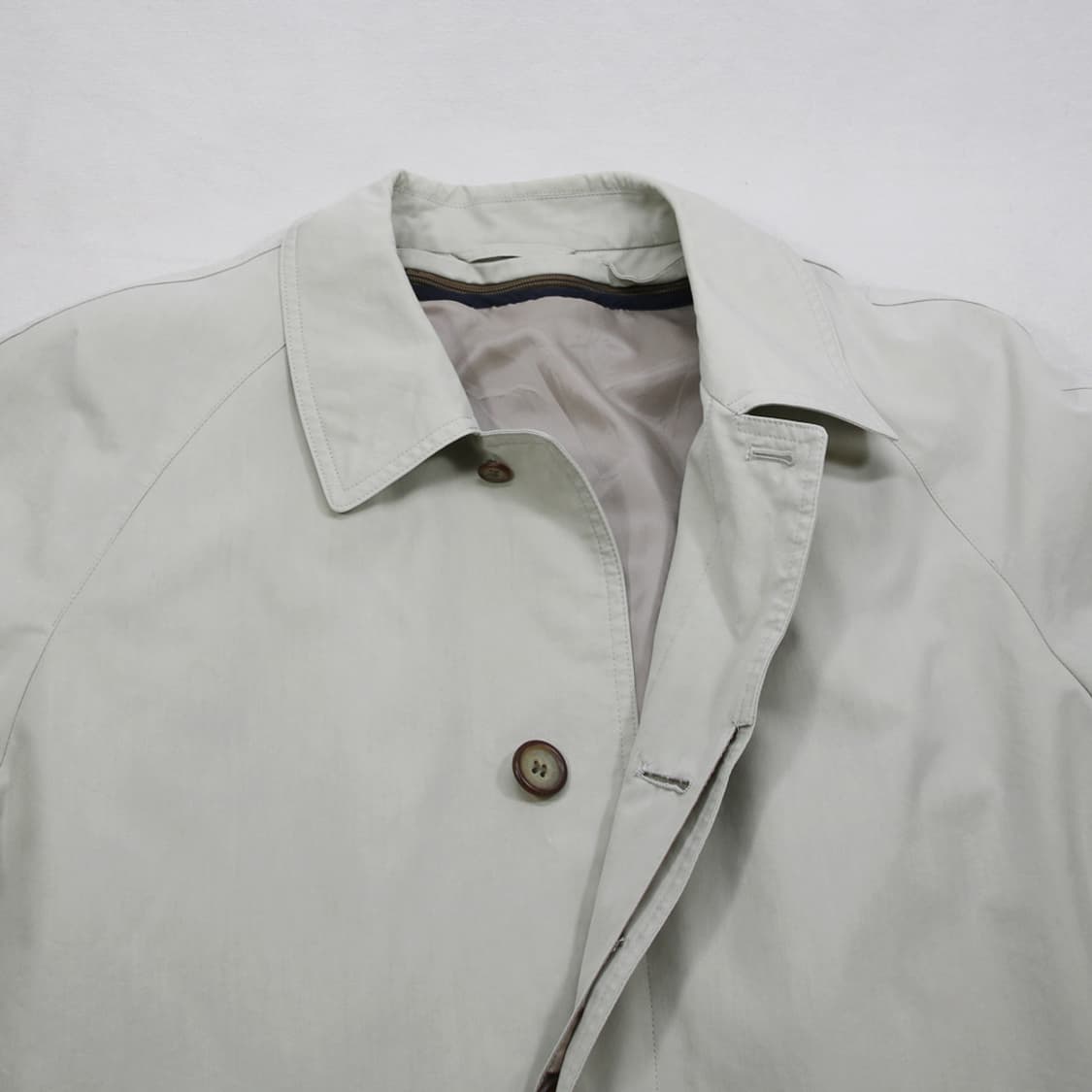 (착용컷) JEAN-LOUIS SCHERRER 싱글 트렌치 코트 103 상품이미지6