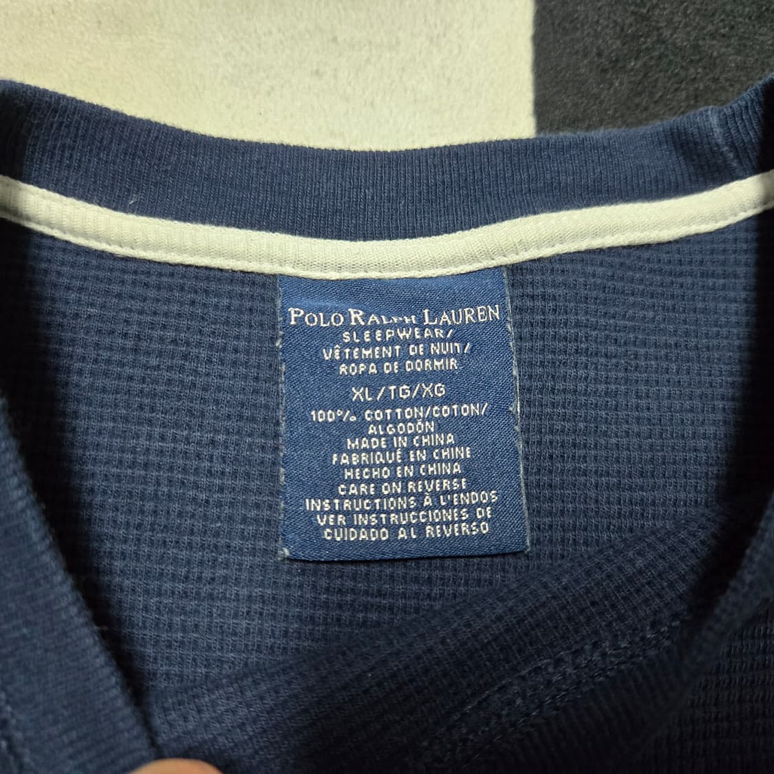 XL 폴로랄프로렌 와플 롱슬리브 긴팔티셔츠 상품이미지3