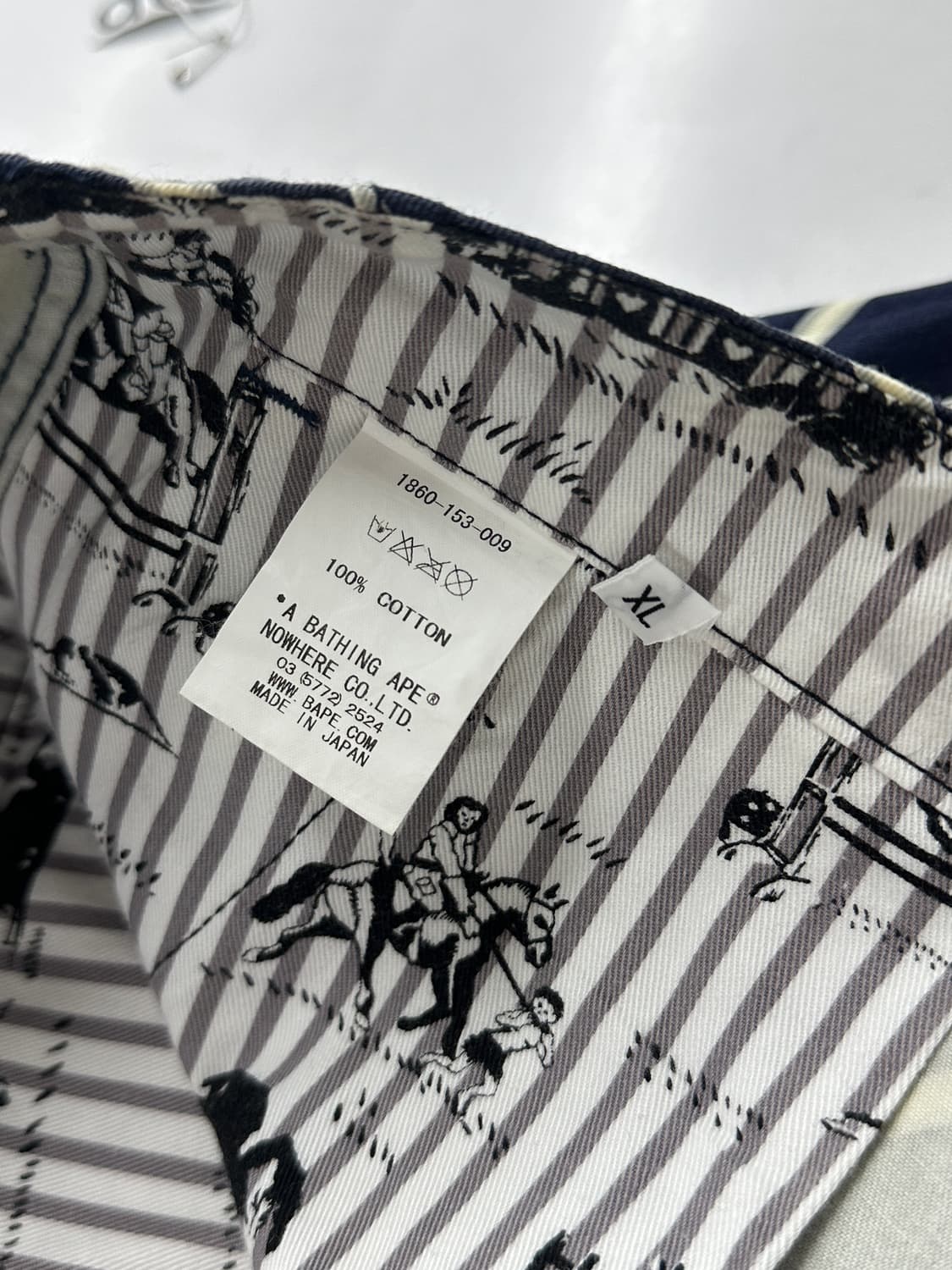 Bape 베이프 스트라이프 반바지 상품이미지6