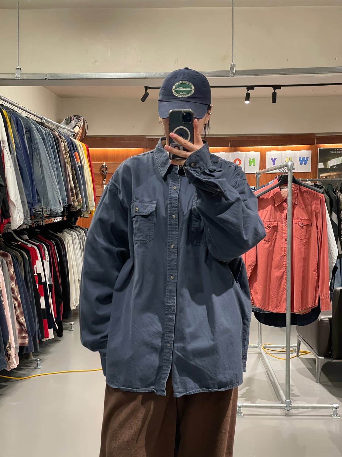 랭글러 빅사이즈 워크 셔츠 상품이미지1