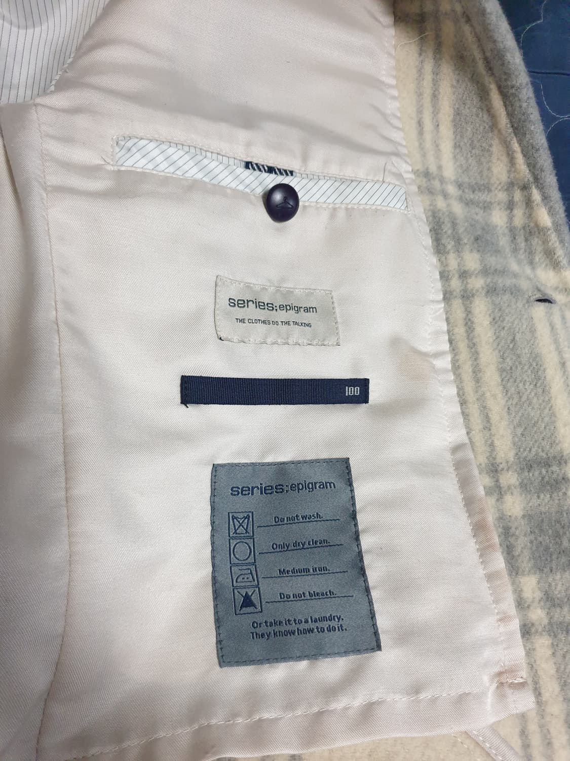 코오롱 시리즈 에피그램 포멀 울 싱글코트 그레이 (L) 상품이미지5