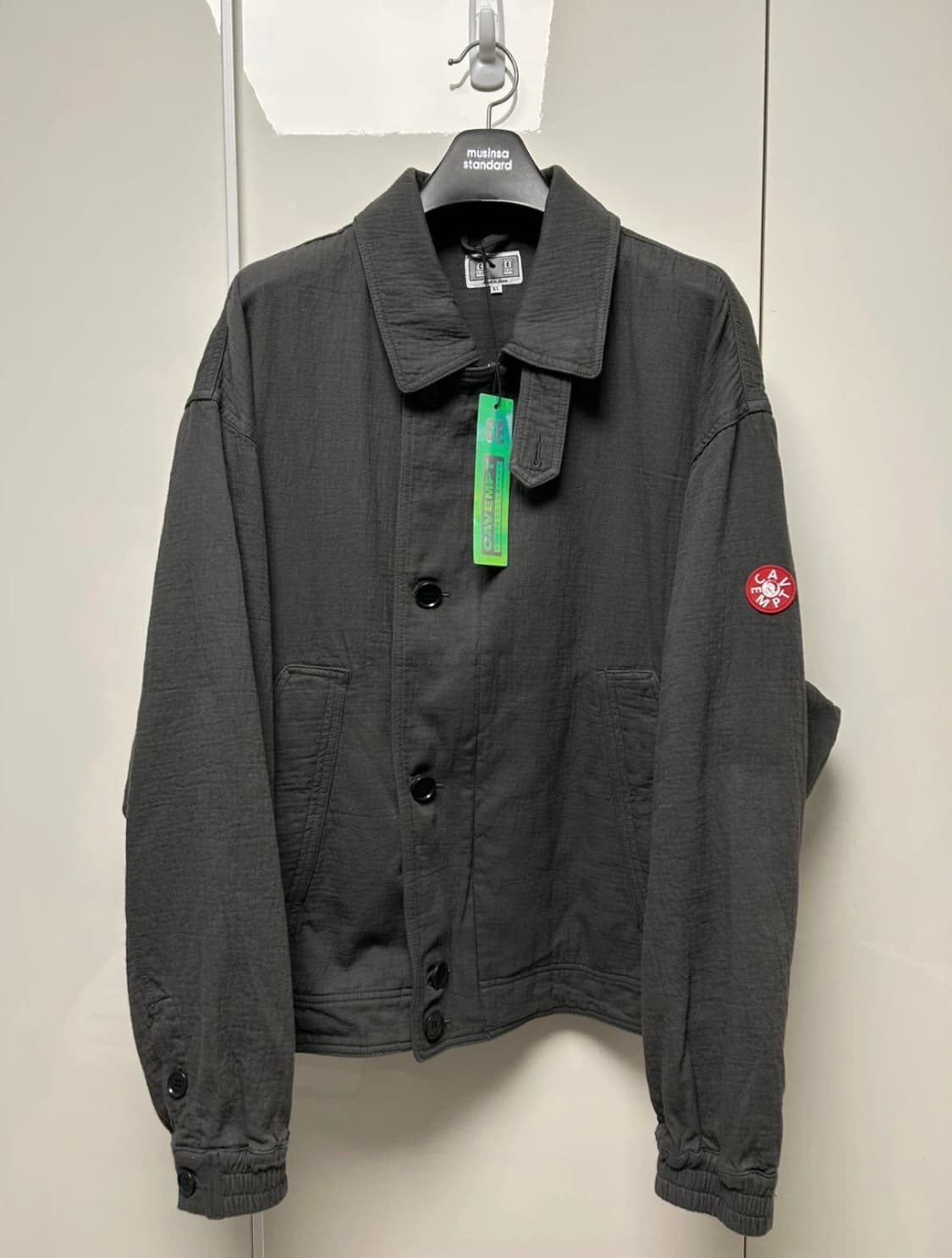 [XL] 카브엠트 소프트 코튼 집 블루종 자켓 차콜 25SS 상품이미지1