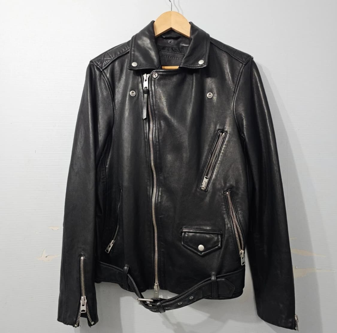 AllSaints 올세인츠 볼트 양가죽 바이커 자켓 95 상품이미지2
