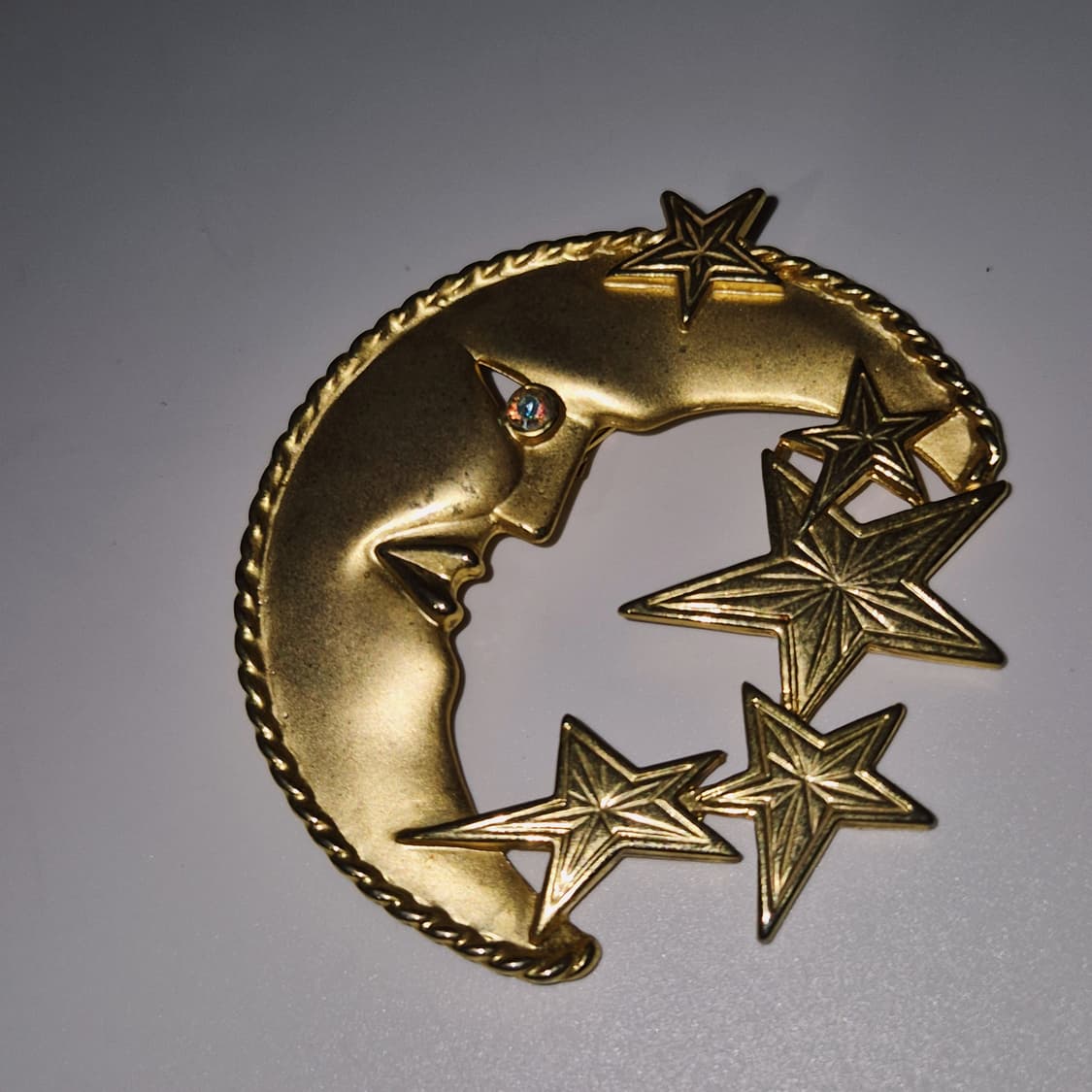 70s 미국 코스튬 브라스 밤하늘 브로치 상품이미지8