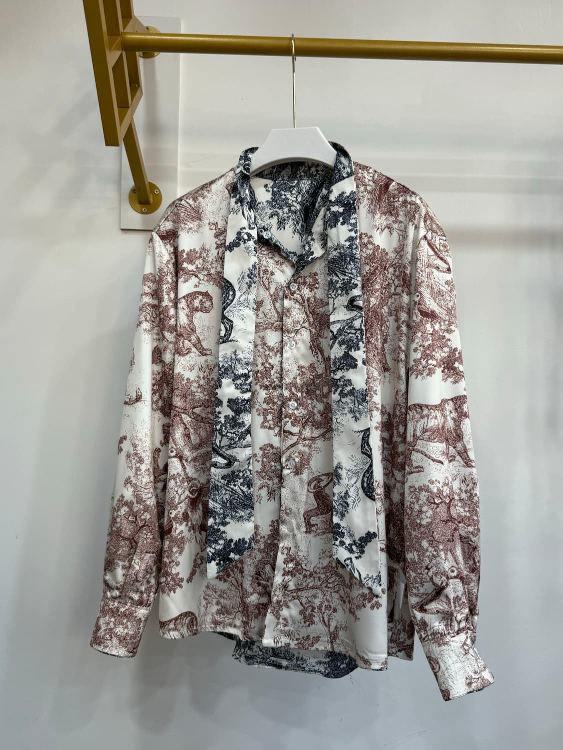 여성 양면  아세테이트 셔츠 점퍼 66  66반까지 상품이미지3