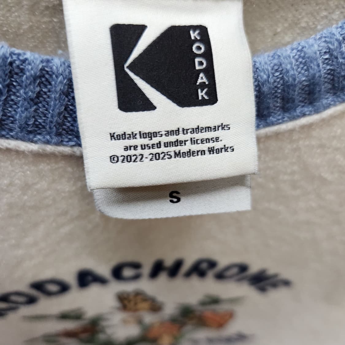 코닥 빅로고 디자인 크롭 반팔티 S(S) 상품이미지5