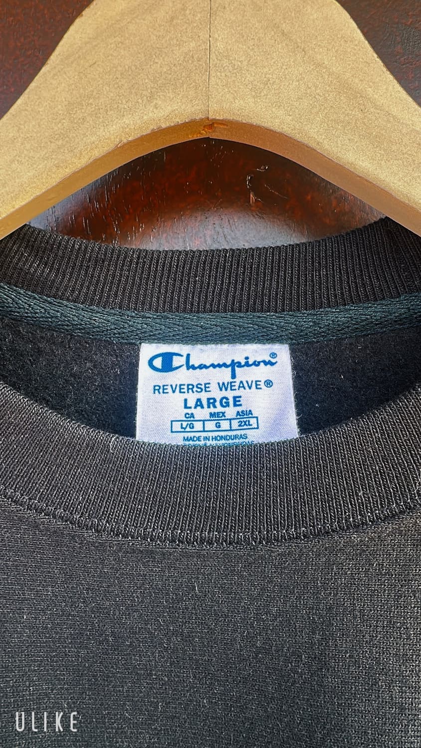 Champion(챔피언) 블랙 스웻셔츠 상품이미지3