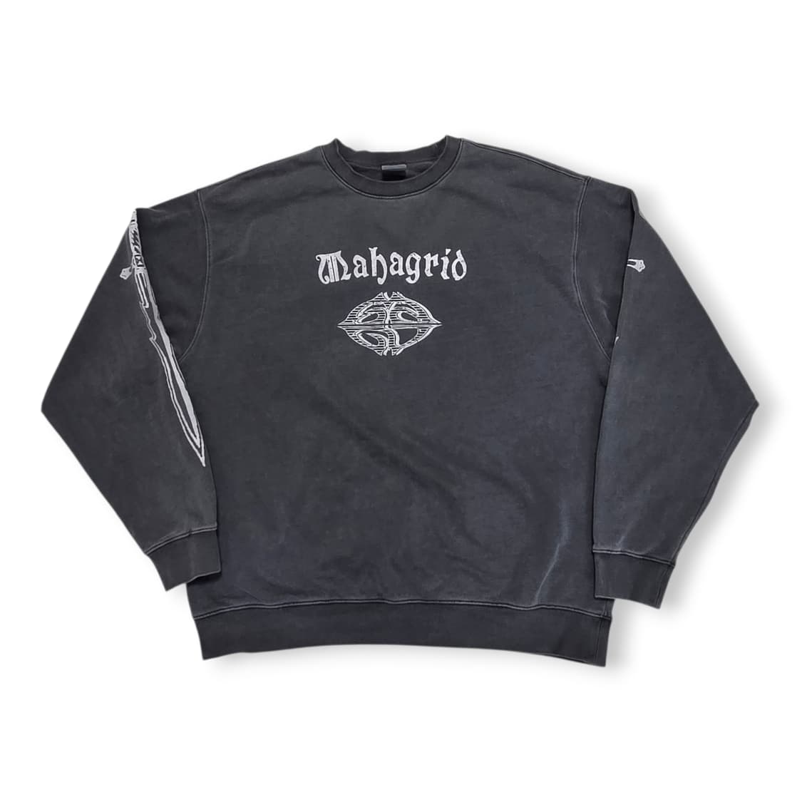 MAHAGRID 마하그리드 피그먼트 그레이 맨투맨 상품이미지1