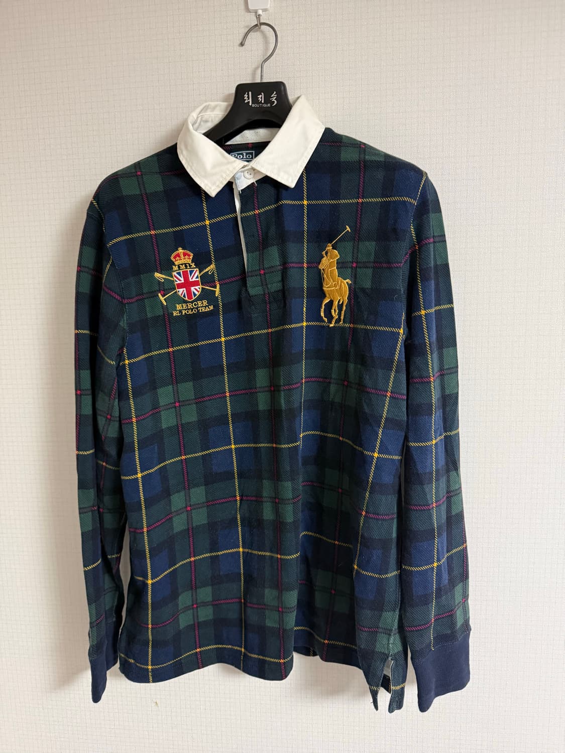 폴로 랄프로렌 체크셔츠 럭비셔츠 카라티 상품이미지1