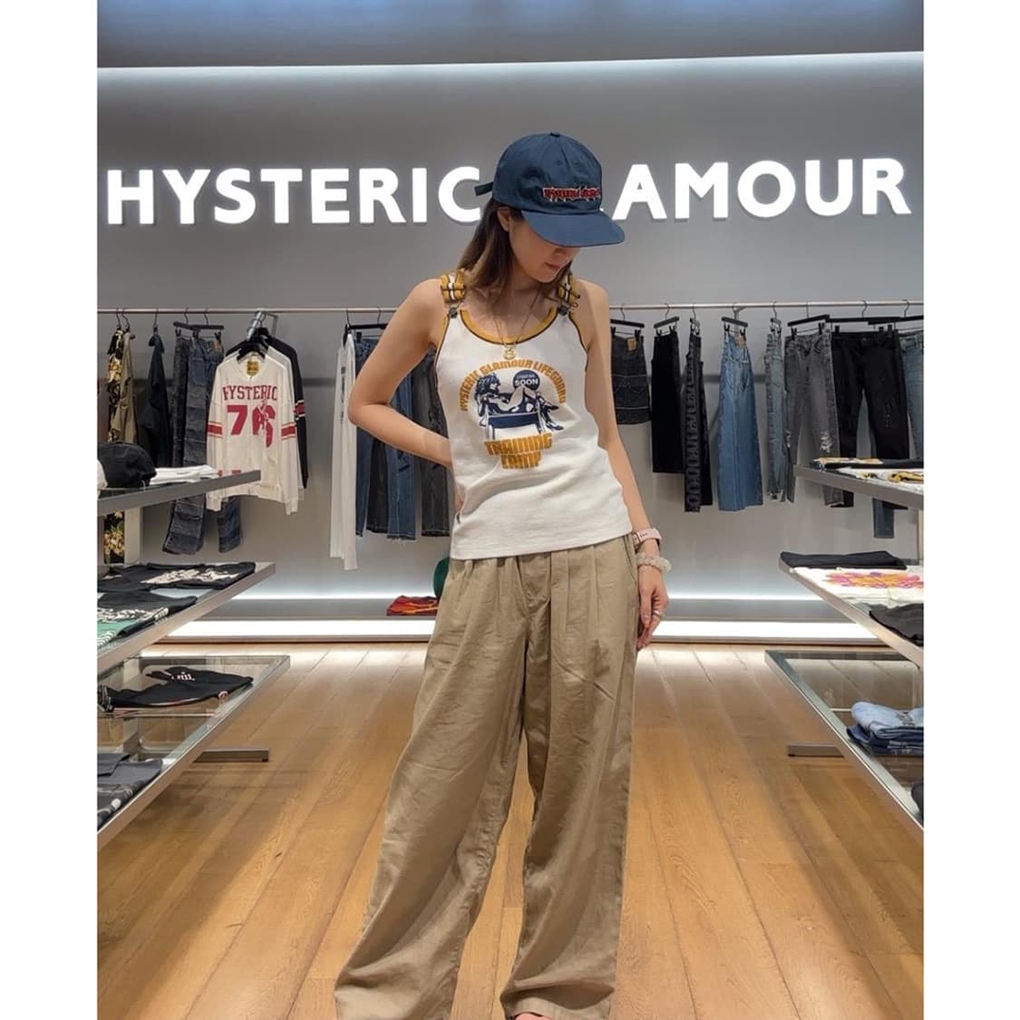 HYSTERIC GLAMOUR High Waist Wide Pants 상품이미지4