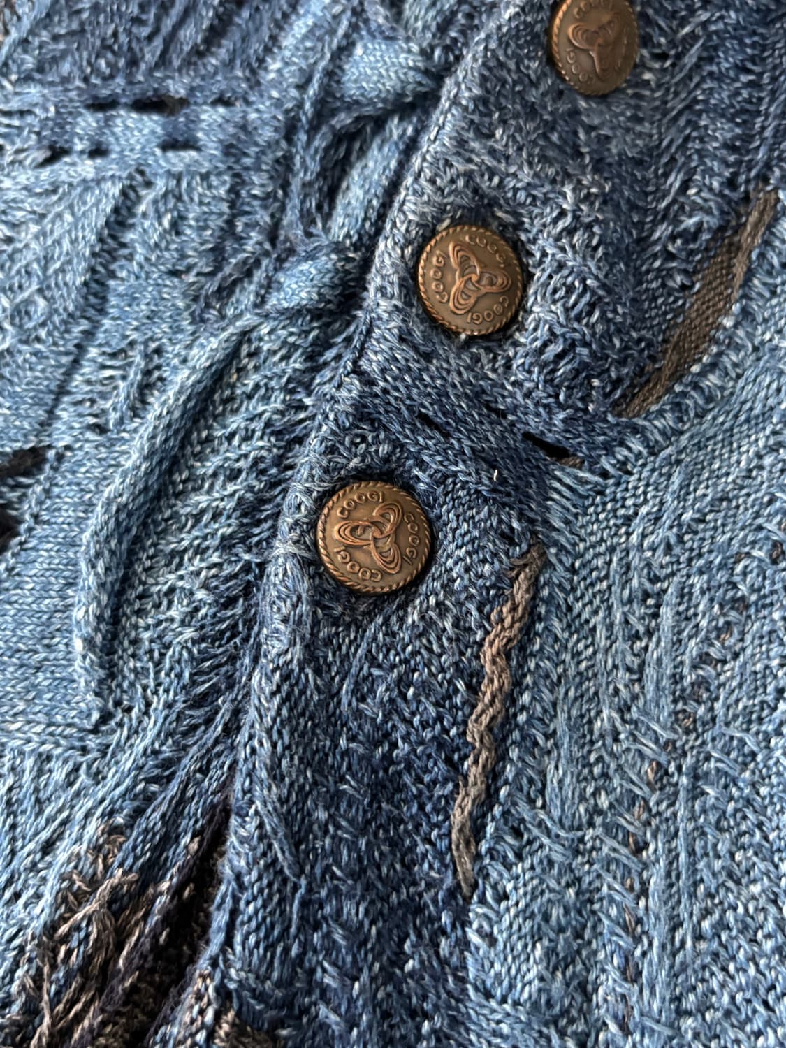 Coogi 쿠지 블루 3D 케이블 니트  상품이미지8