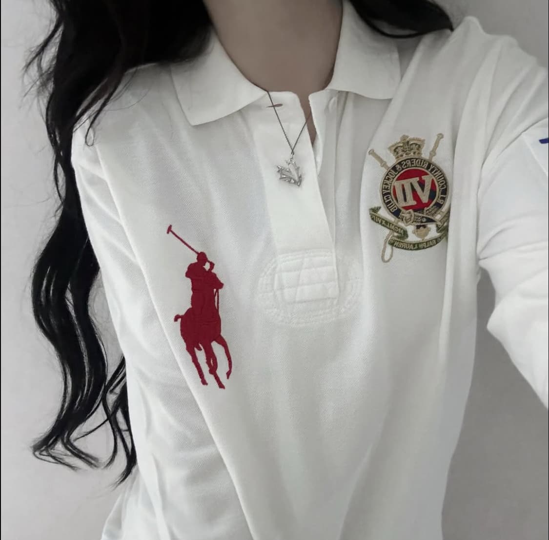 폴로 흰빨 긴팔티 IV 상품이미지1