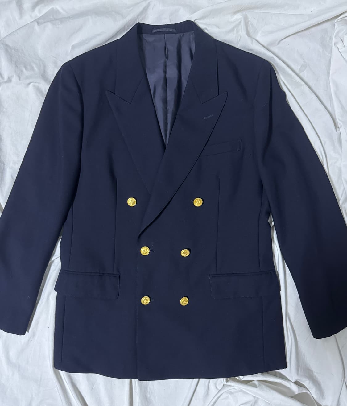 제이 프레스 더블 브레스티드 네이비 금장 버튼 블레이저 상품이미지4