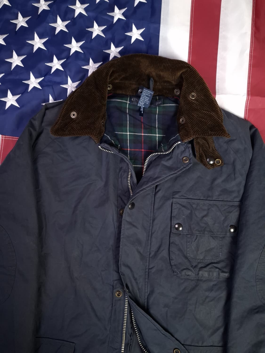 오리지날 랄프로렌폴로 타탄체크 왁스 자켓 상품이미지2