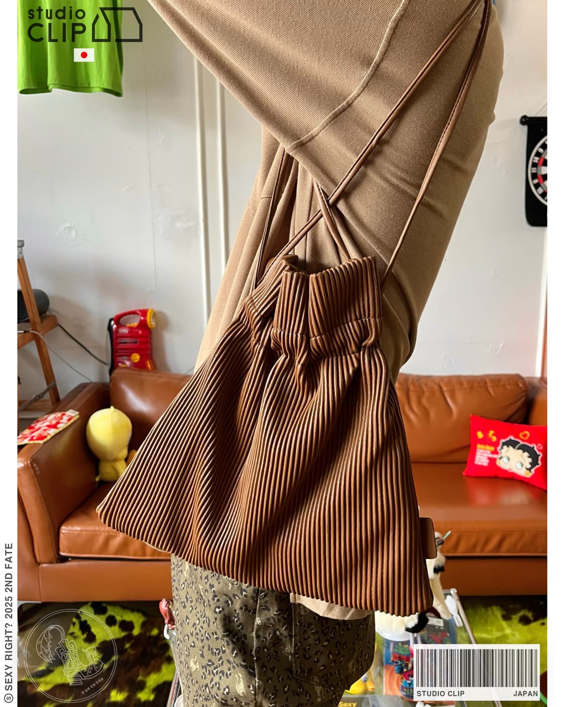 Studio Clip Japan Pleats Leather Bag 상품이미지1