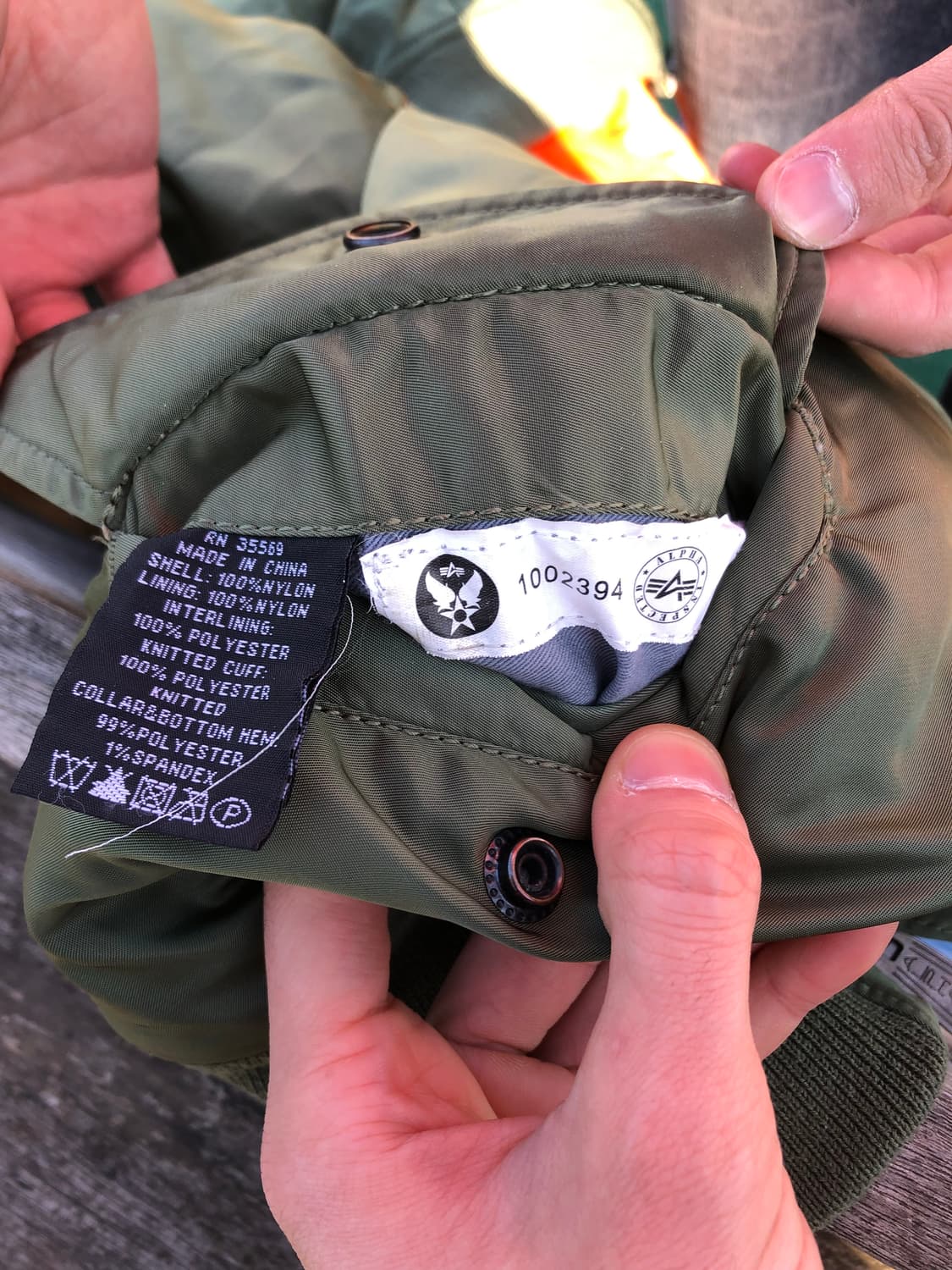 알파인더스트리 ma-1 상품이미지5