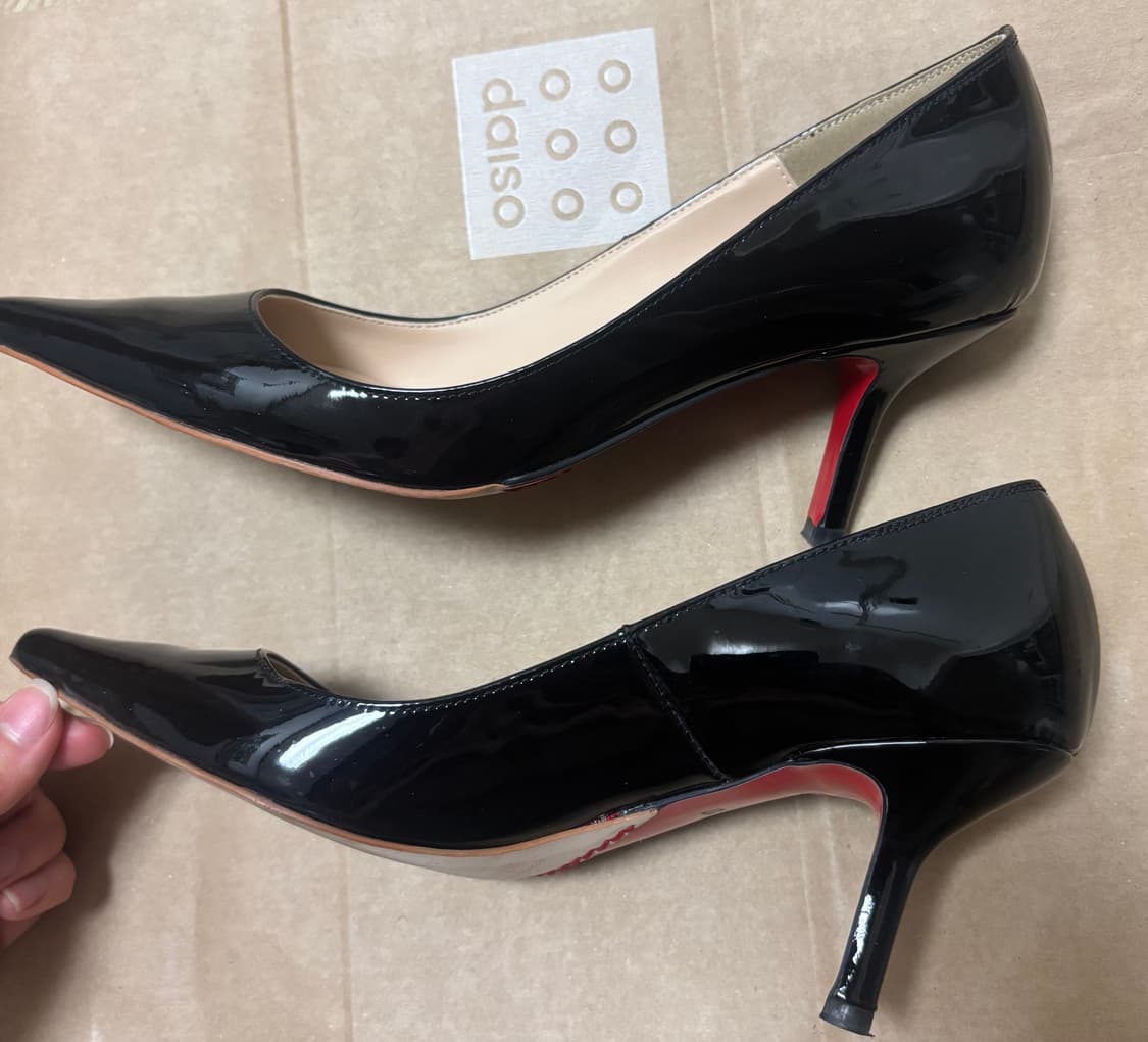 섀도우무브 가죽 페이턴트 수제화 37 (235~240) 굽6cm 상품이미지2