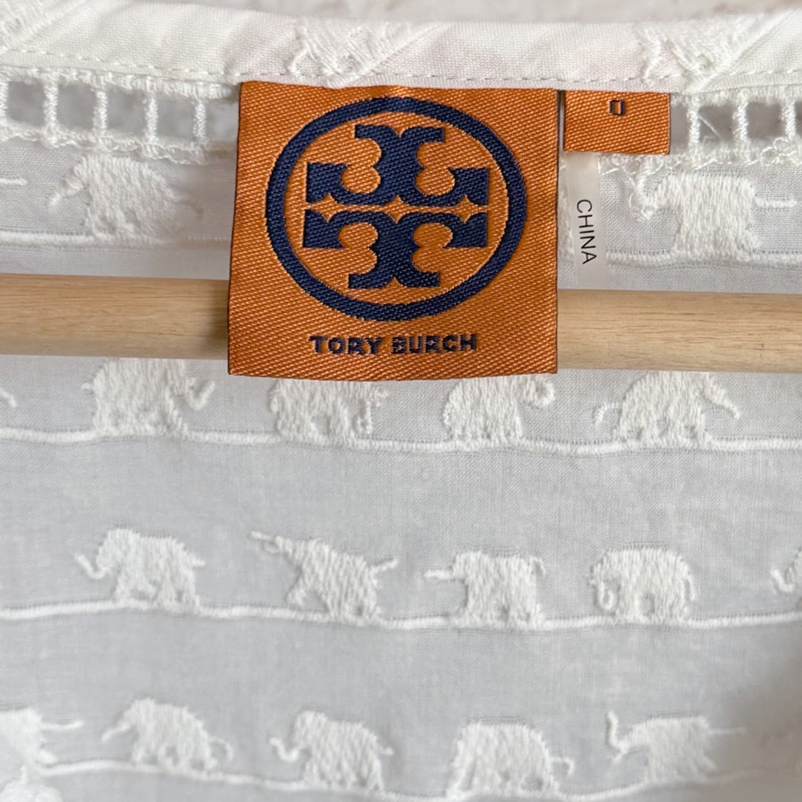 [TORY BURCH] 아이보리 엘리펀트 자수 튜닉 원피스 상품이미지4