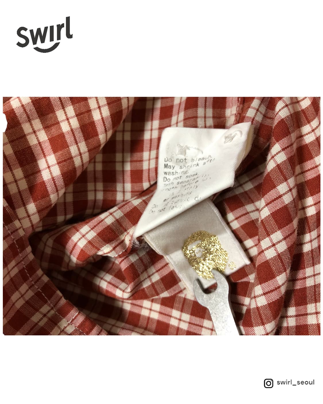 BAPE Cut & Collage check shirts 상품이미지6