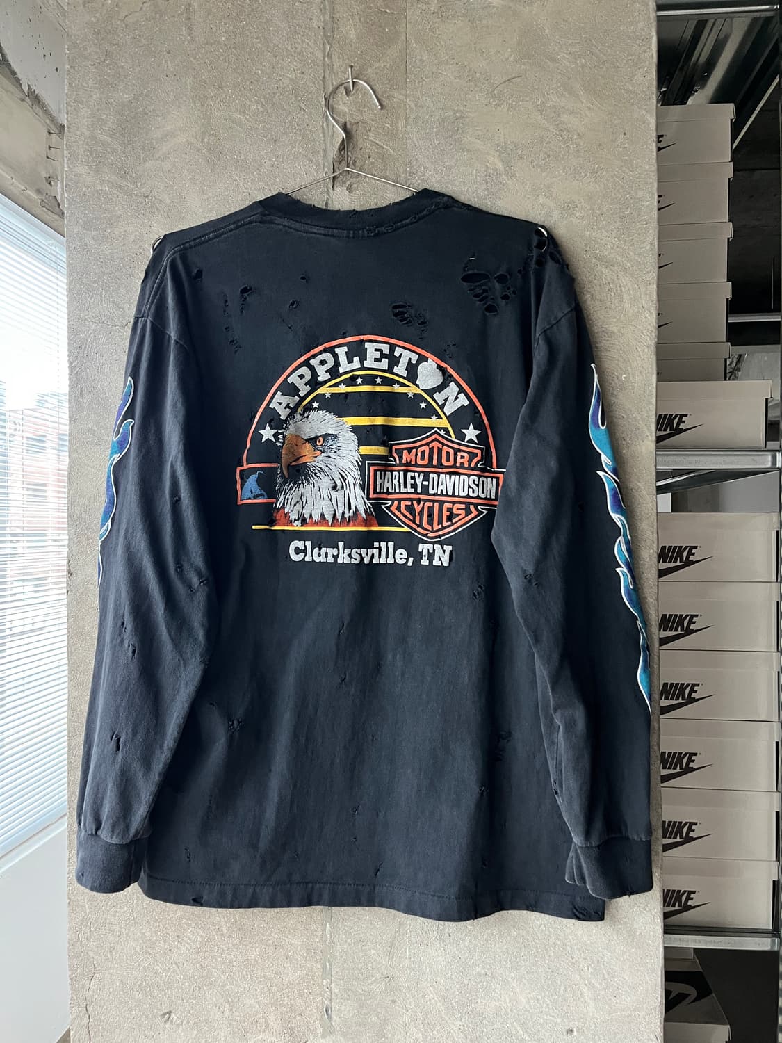 HARLEY DAVIDSON FLAME LONG SLEEVE T-SHIR 상품이미지2