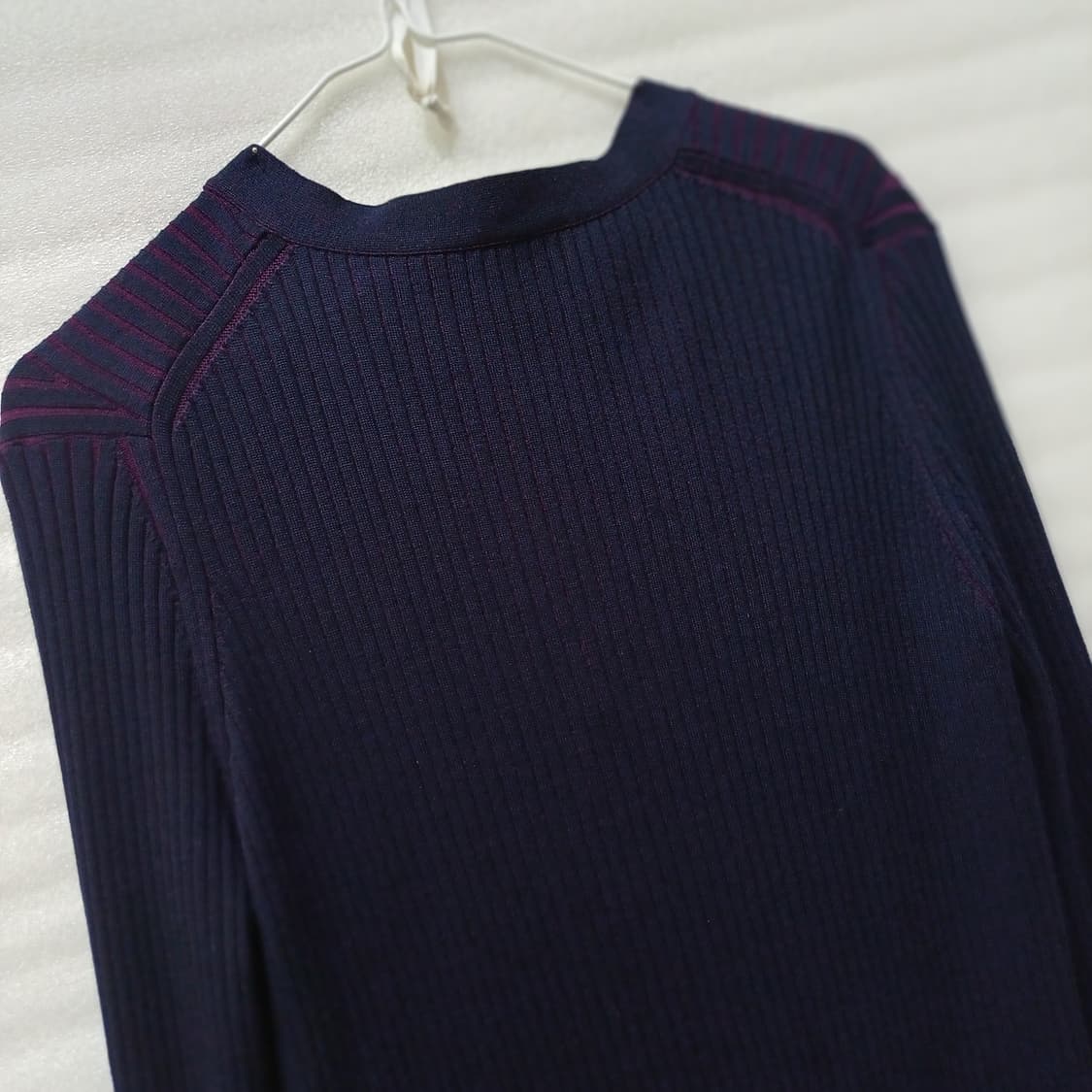 한섬 랑방 울 니트 얇은 골지 롱 가디건 여성 90 F 사랑봉봉 상품이미지4