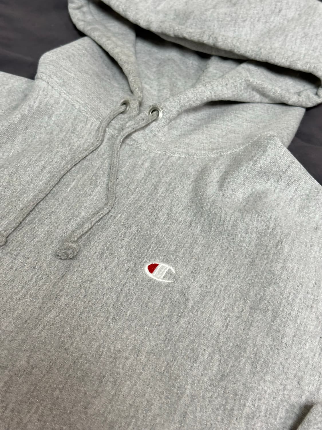 JP 챔피온 리버스위브 블루텍 그레이 후드티 라지 상품이미지6