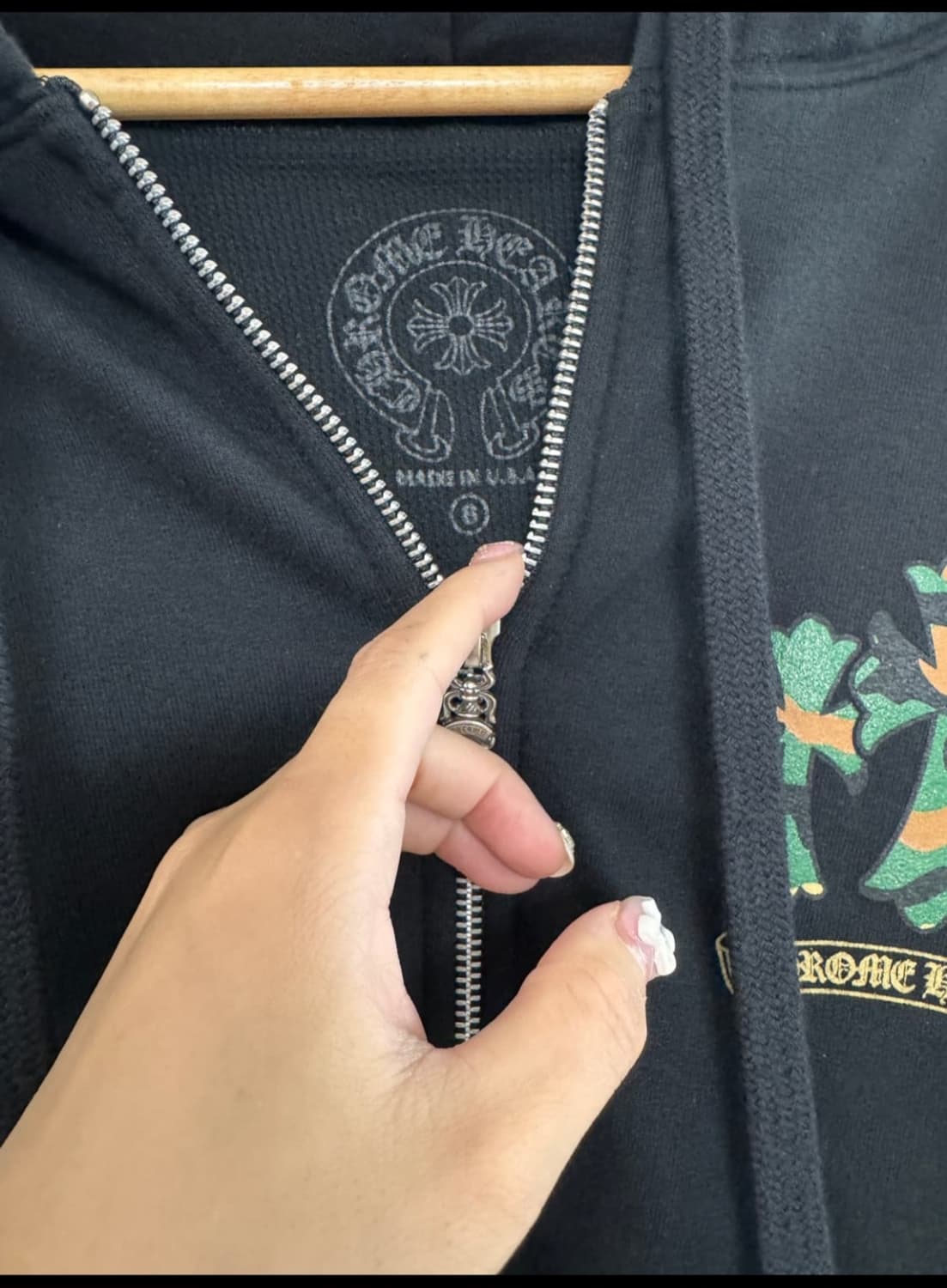 크롬하츠 카모 헤비웨이트 후드집업 S 상품이미지4