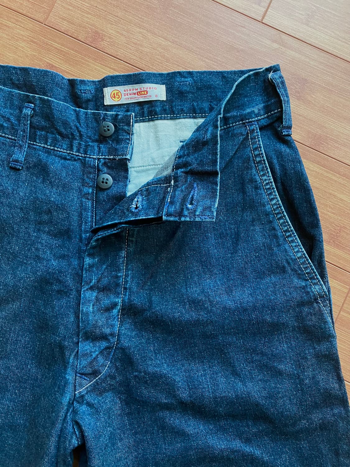 45rpm 셀비지 데님 팬츠 상품이미지1