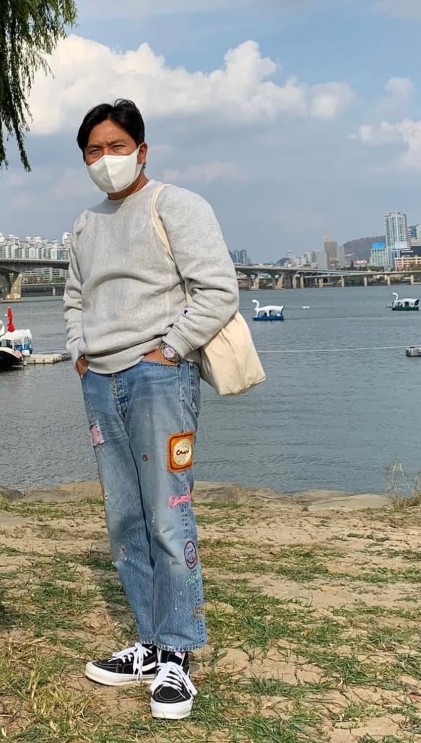 챔피온 재팬 블루택 리버스위브 스웻셔츠 상품이미지4