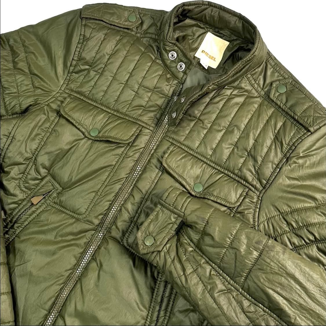 디젤 카키 바이커 자켓 상품이미지4