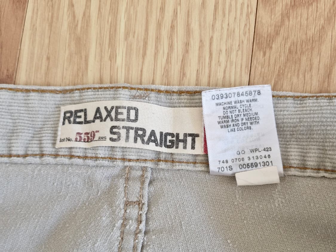 빈티지 리바이스 559 코듀로이 팬츠 33 상품이미지7