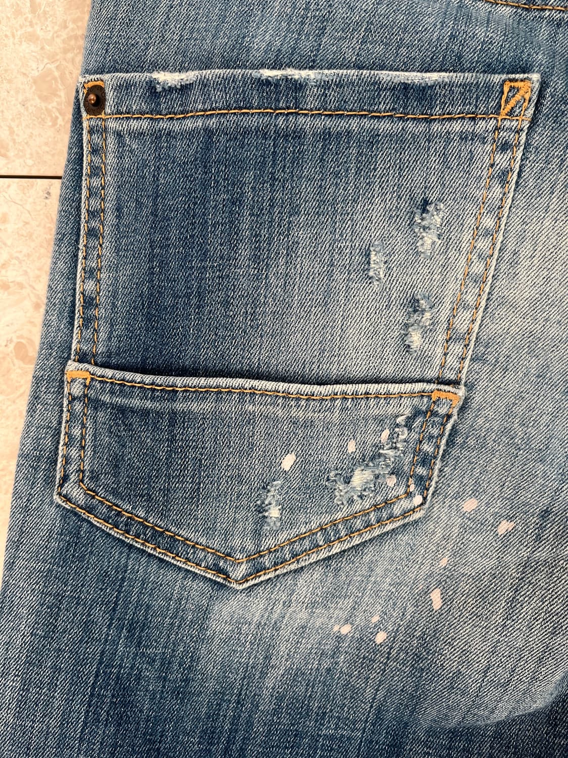 디스퀘어드2 데미지 워싱 청바지 44사이즈 정품 상품이미지5