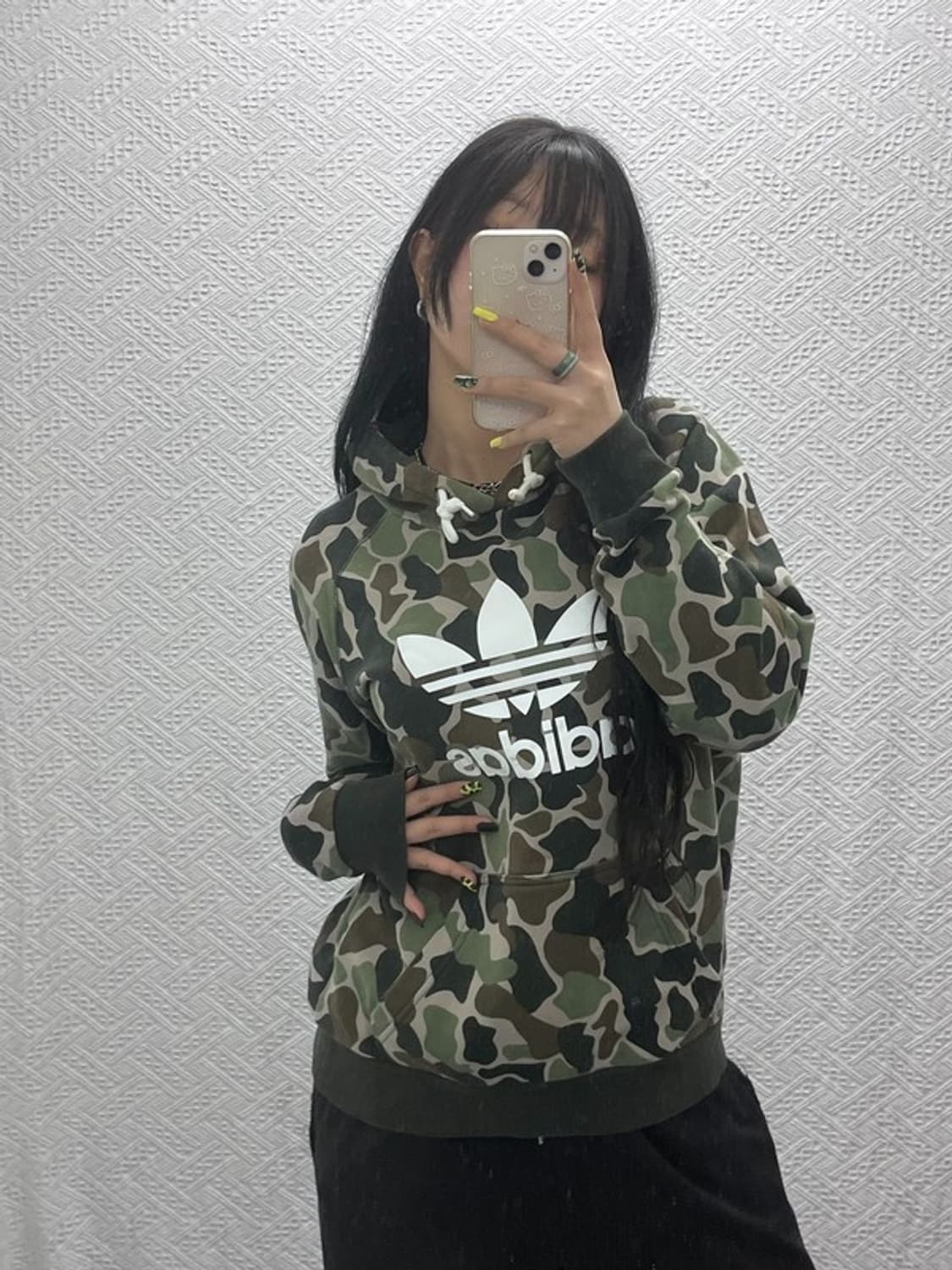 아디다스 희귀 스트릿 카모플라주 밀리터리 기모 후드티 100 C07462 상품이미지1