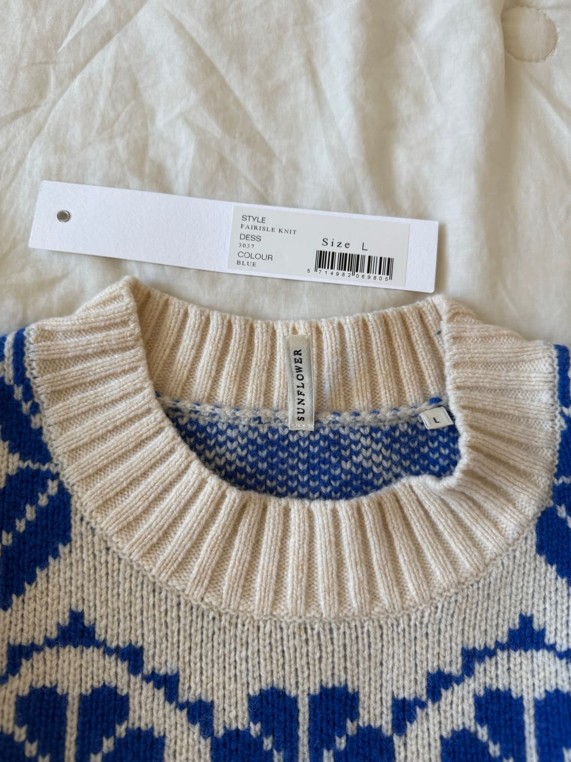 선플라워 페어아일 니트 L 상품이미지5